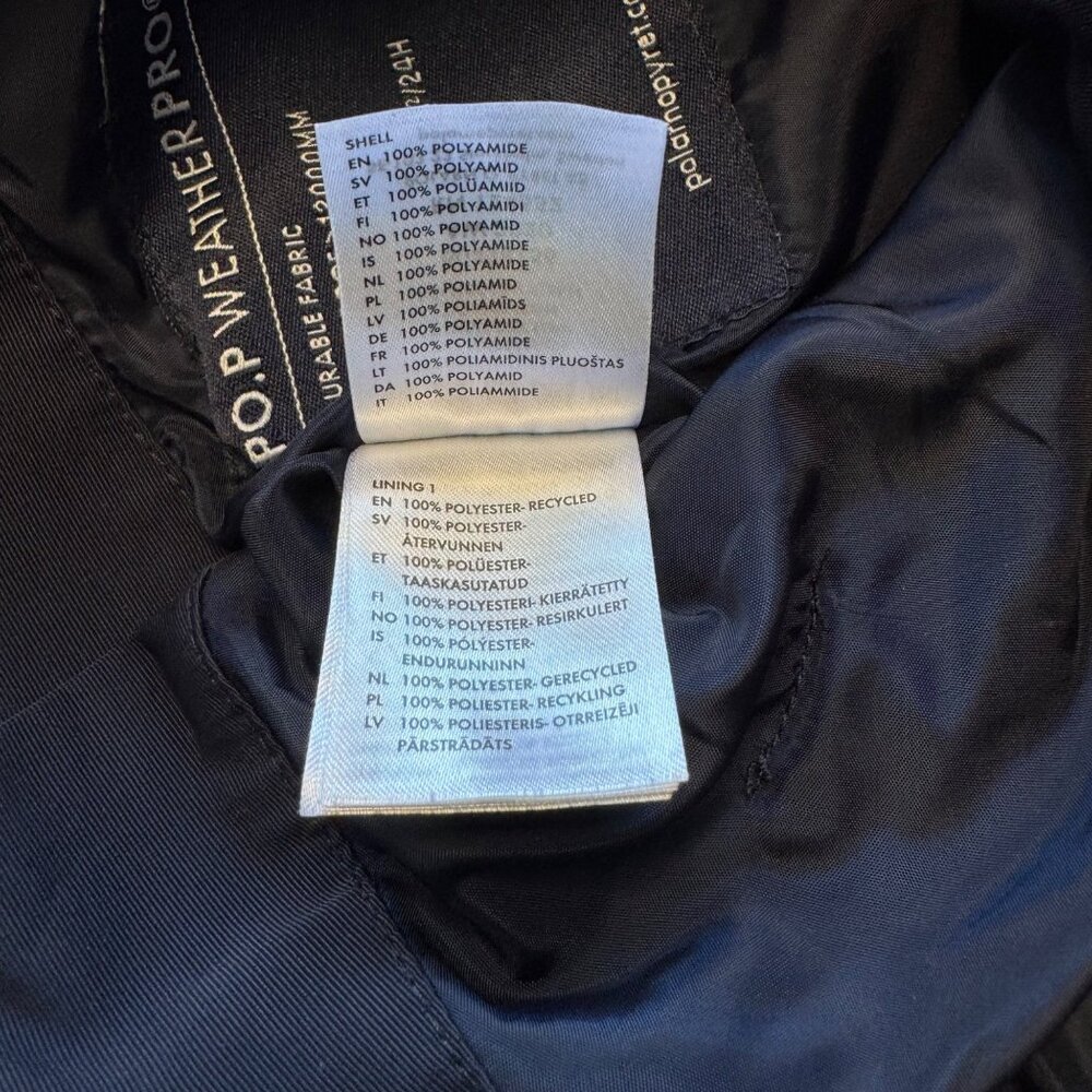 POLARN O. PYRET Waterproof Bib Overalls Baby 9-12 Mos 80 Blue Shell Rain Pants - Picture 8 of 8